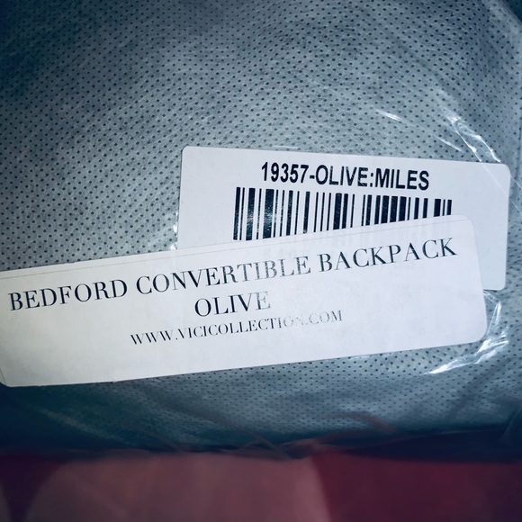 NWT URBAN EXPRESSIONS BEDFORD CONVERTIBLE BACKPACK🎒-OLIVE🫒, BNWTIB✨Rare Find✨ - Picture 10 of 10